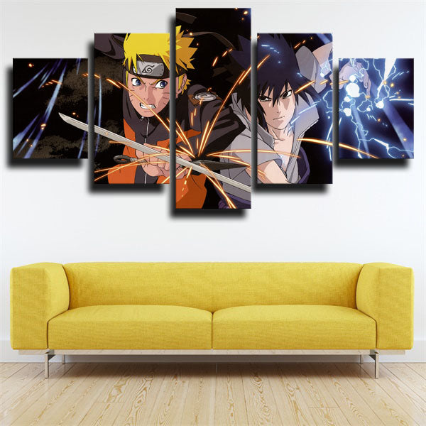 Naruto Sasuke vs Naruto – GL Canvas Print Art