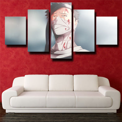 5 panel modern art framed print Naruto Zabuza Momochi wall decor-1742 (1)