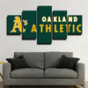 5 panel modern art framed print  Oakland Athletics team  Embleme  standard wall decor1207 (3)