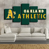 5 panel modern art framed print  Oakland Athletics team  Embleme  standard wall decor1207 (2)