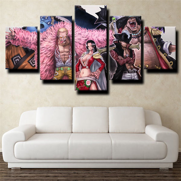 5 panel modern art framed print One Piece Charisma of Evil wall decor-1200 (2)