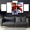 5 panel modern art framed print One Piece Monkey D. Luffy wall picture-1200(3)