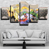 5 panel modern art framed print One Piece Roronoa Zoro decor picture-1200 (3)