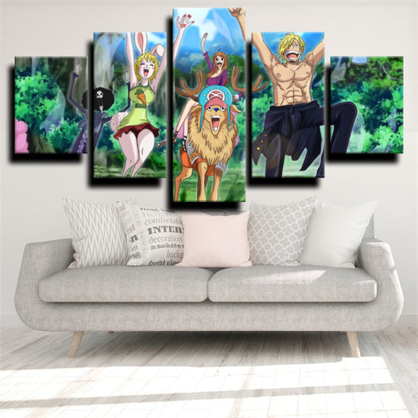 5 panel modern art framed print One Piece Vinsmoke Sanji home decor-1200 (3)