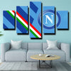 5 panel modern art framed print SSC Napoli home decor-1216(2)