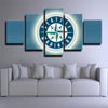 5 panel modern art framed print Seattle Mariners  Emblem wall decor1262 (3)