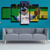 5 panel modern art framed print The Fish mascot wall decor-1203 (3)