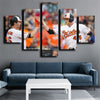 5 panel modern art framed print The O's wall picture-1217 (3)