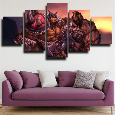 5 panel modern art framed print WOWIII The Frozen Throne decor picture-1204 (1)