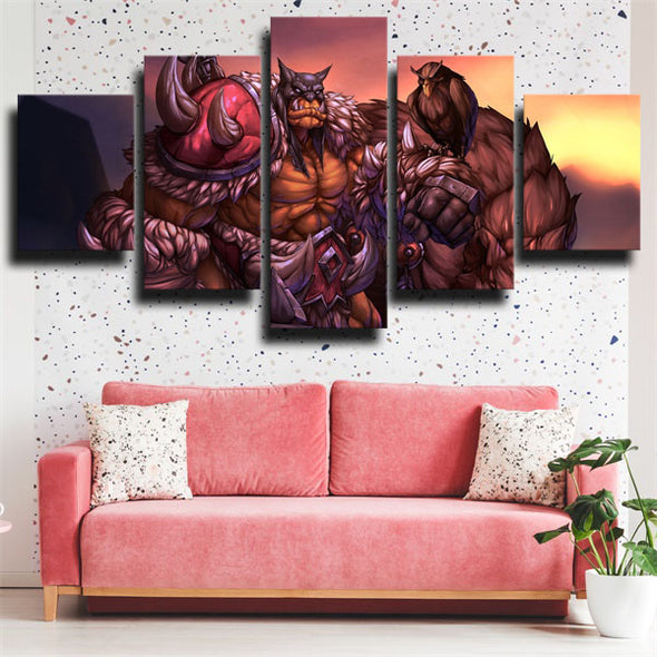 5 panel modern art framed print WOWIII The Frozen Throne decor picture-1204 (3)