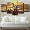 5 panel modern art framed print WOW Legion Brightwing wall decor-1203 (2)