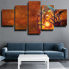 5 panel modern art framed print WOW Mists of Pandaria wall decor-1207 (2)