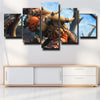 5 panel modern art framed print WOW The Burning Crusade wall picture-1211 (1)