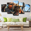5 panel modern art framed print WOW The Burning Crusade wall picture-1211 (3)