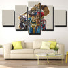 5 panel modern art framed print Zelda full characters wall decor-1603 (2)