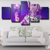 5 panel modern art framed print dragon ball Beerus purple home decor-1916 (2)