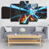 5 panel modern art framed print dragon ball Goku Shock wave home decor-2071 (3)