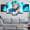 5 panel modern art framed print dragon ball black Goku decor picture-2050 (3)
