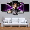 5 panel modern art framed print dragon ball black Goku wall picture-2073 (2)