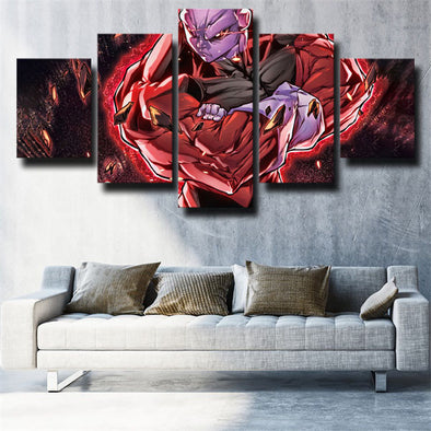 5 panel modern art framed print dragon ball red Jiren wall picture-2011 (1)