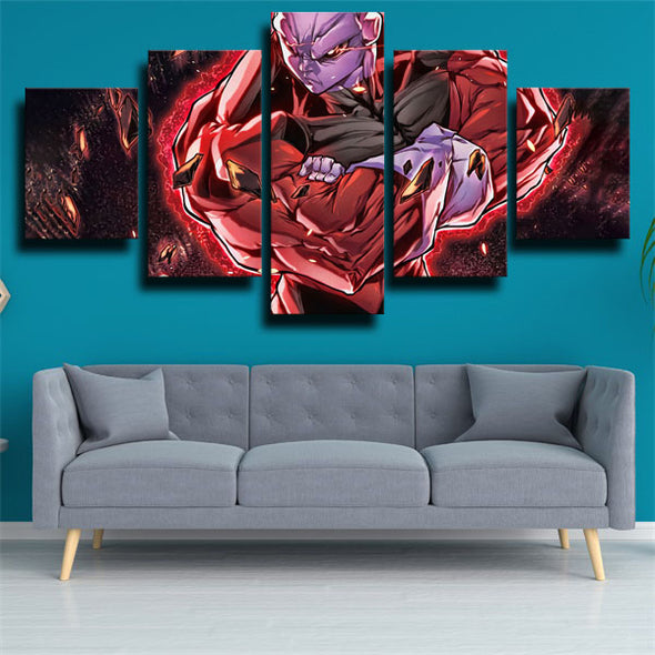5 panel modern art framed print dragon ball red Jiren wall picture-2011 (2)