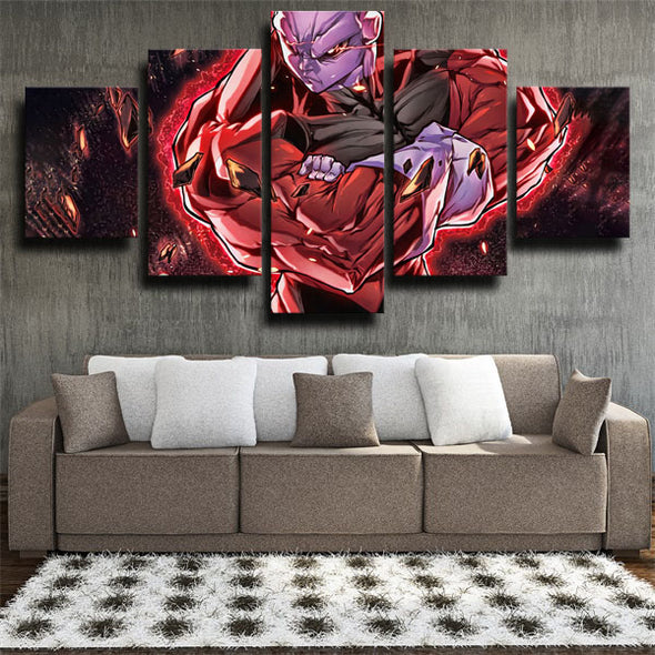 5 panel modern art framed print dragon ball red Jiren wall picture-2011 (3)
