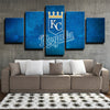 5 panel modern art framed print s Kansas City Royals  Badge wall decor1224 (2)