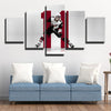 5 panel modern art framed prints Dogs Perlini white live room decor-1212 (1)
