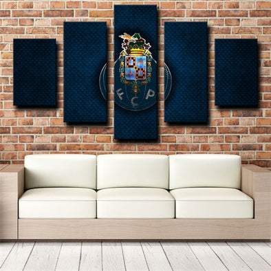 5 panel modern art framed prints FC Porto  home decor-1213 (1)