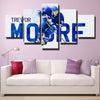 5 panel modern art framed prints Hogs blue Moore live room decor-1253 (4)