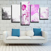 5 panel modern art framed prints Juve pink Dybala decor picture-1290 (1)