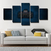 5 panel modern art framed prints Lob City Blue metal decor picture-1219 (3)
