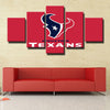 5 panel modern art framed prints Texans Battle Red live room decor-1210 (3)