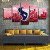 5 panel modern art framed prints Texans red city wall picture-1209 (3)