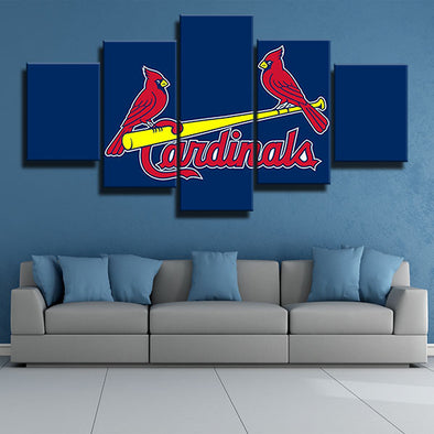 St. Louis Cardinals Baseball Poster Sports Canvas Wall Art Pattern Print  Artwork Decor Home Decor Painting (No Framed,16x24inch)