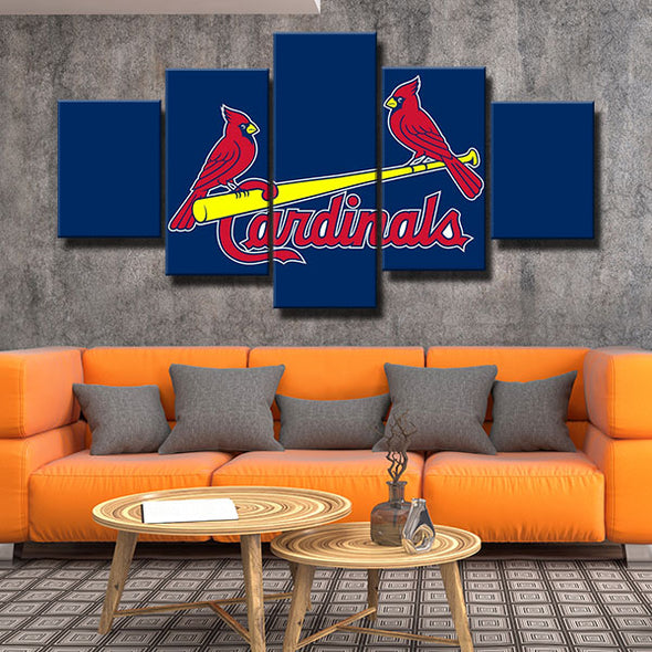 5 panel painting  wall art   art prints  St Louis Cardinals wall picture1207(2)