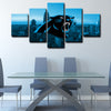  5 panel pictures canvas prints Carolina Panthers wall decor1220 (3)