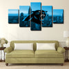  5 panel pictures canvas prints Carolina Panthers wall decor1220 (4)