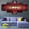 5 panel pictures canvas prints Chicago Bulls  wall decor1206 (2)