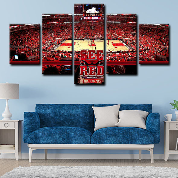 5 panel pictures canvas prints Chicago Bulls  wall decor1206 (4)