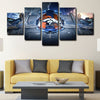 5 panel pictures canvas prints Denver Broncos wall decor1216 (2