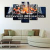 5 panel pictures canvas prints Denver Broncos wall decor1247 (1)