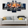 5 panel pictures canvas prints Denver Broncos wall decor1247 (3)