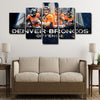 5 panel pictures canvas prints Denver Broncos wall decor1247 4)