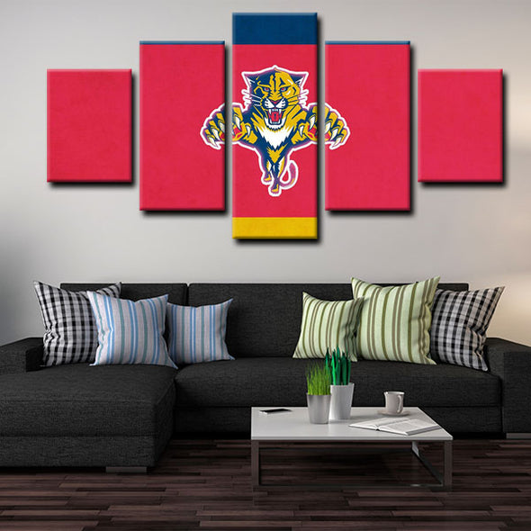  5 panel pictures canvas prints Florida Panthers wall decor1206 (2)