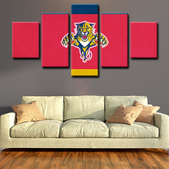  5 panel pictures canvas prints Florida Panthers wall decor1206 (3)