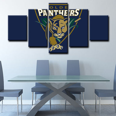 5 panel pictures canvas prints Florida Panthers wall decor1215 (1)