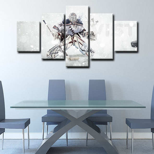 5 panel pictures canvas prints Henrik Lundqvist wall decor1220 (1)