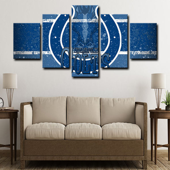 5 panel pictures canvas prints Indianapolis Colts wall decor1213 (3)
