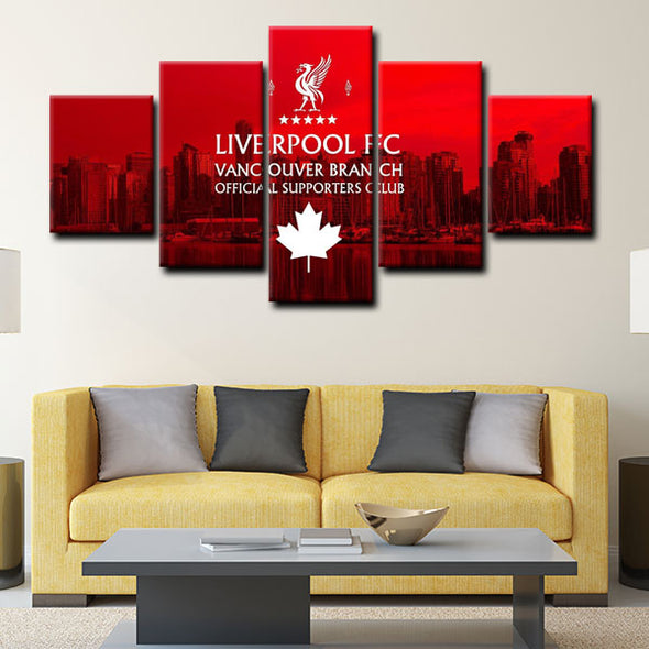 5 panel pictures canvas prints Liverpool Football Club wall decor1206 (2)